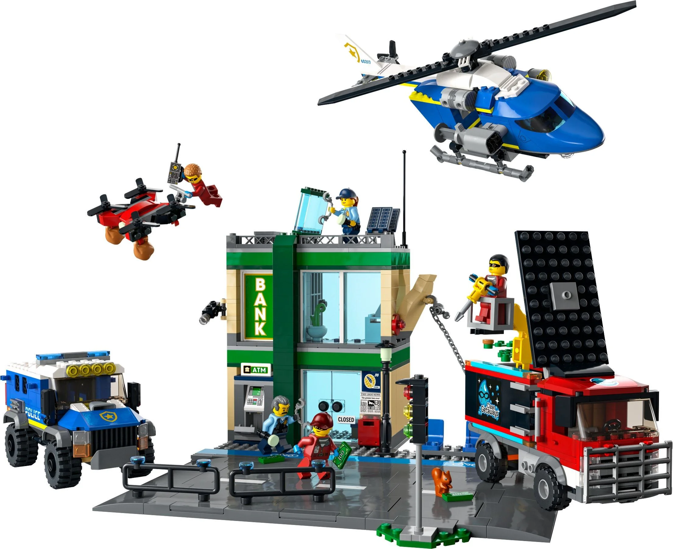 The police bank is after him 乐高 LEGO 60317