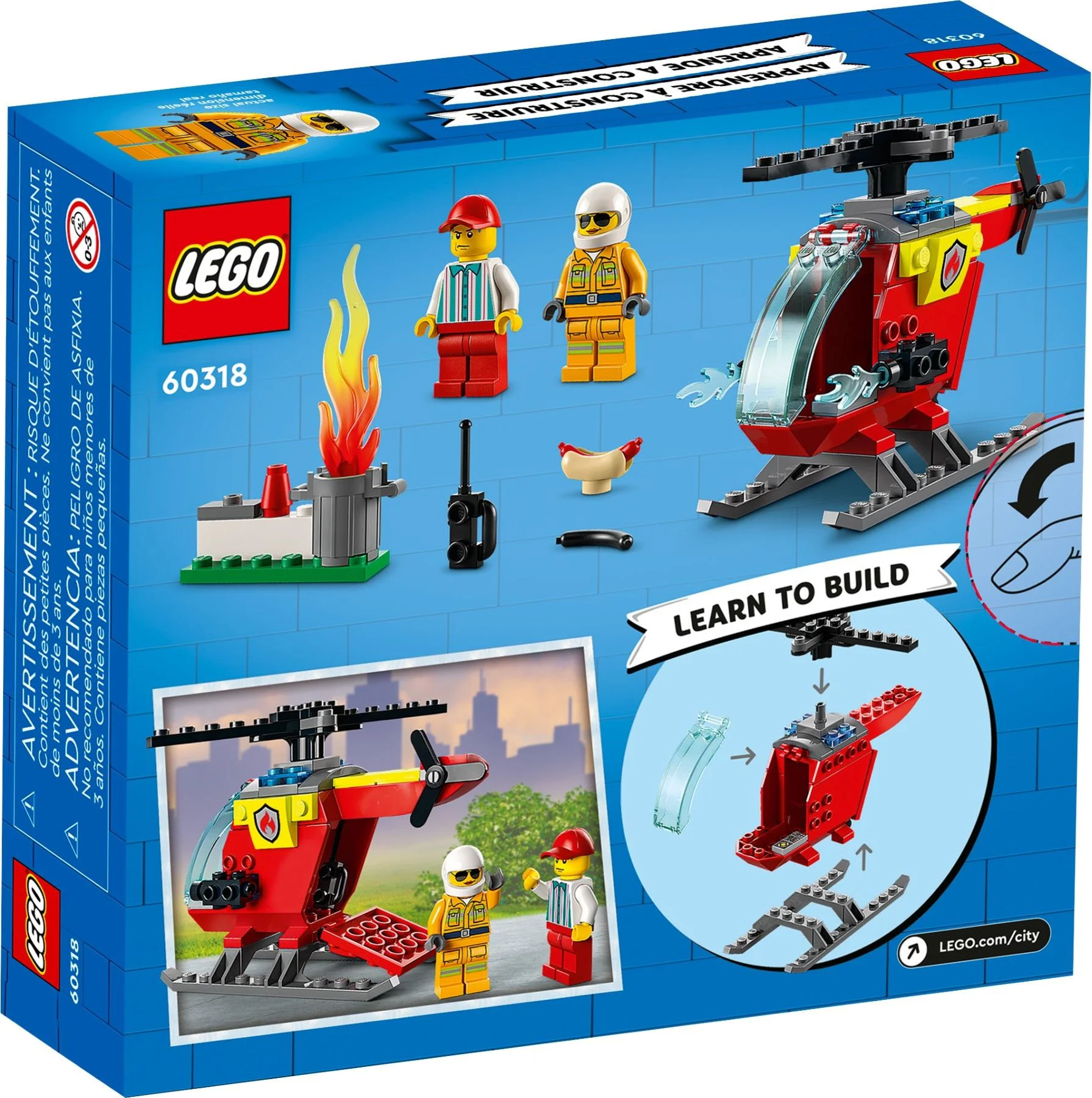 Fire helicopters 乐高 LEGO 60318 image 4