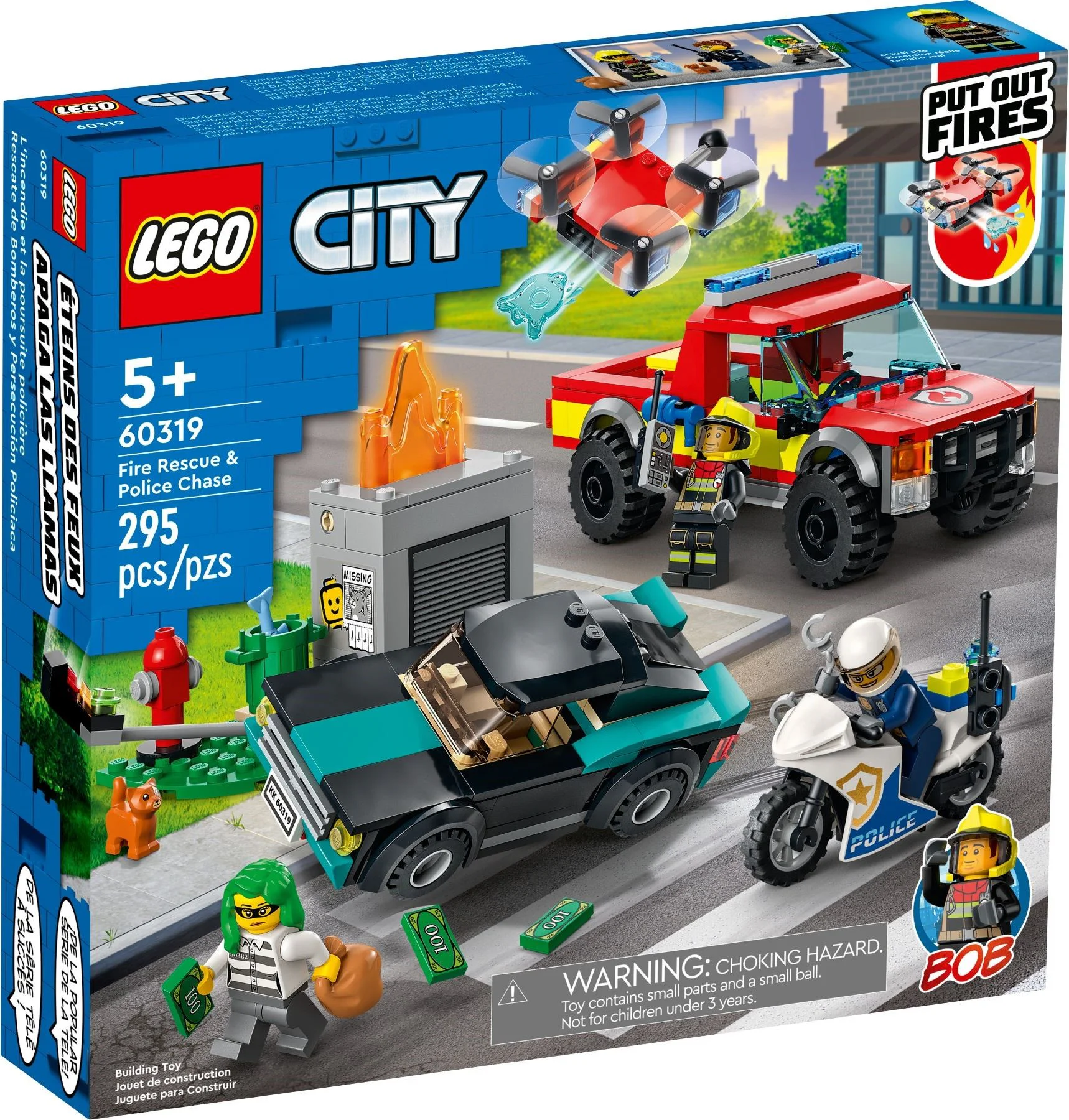Fire department and police chase 乐高 LEGO 60319 image 6
