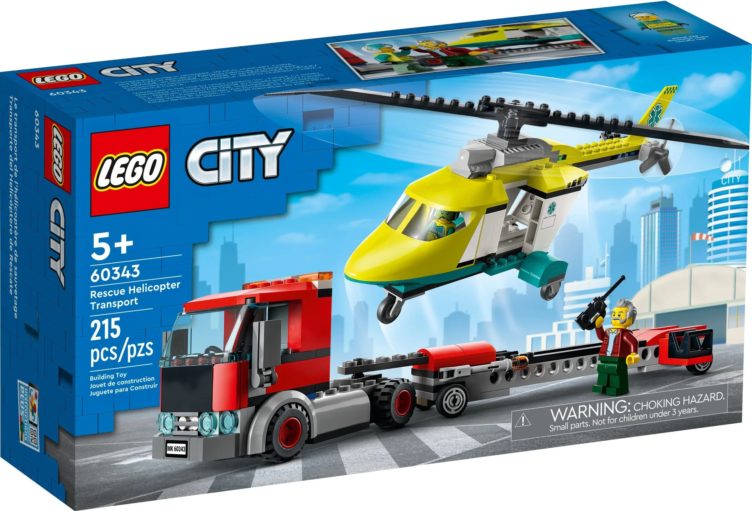 Truck, rescue helicopter 乐高 LEGO 60343 image 2