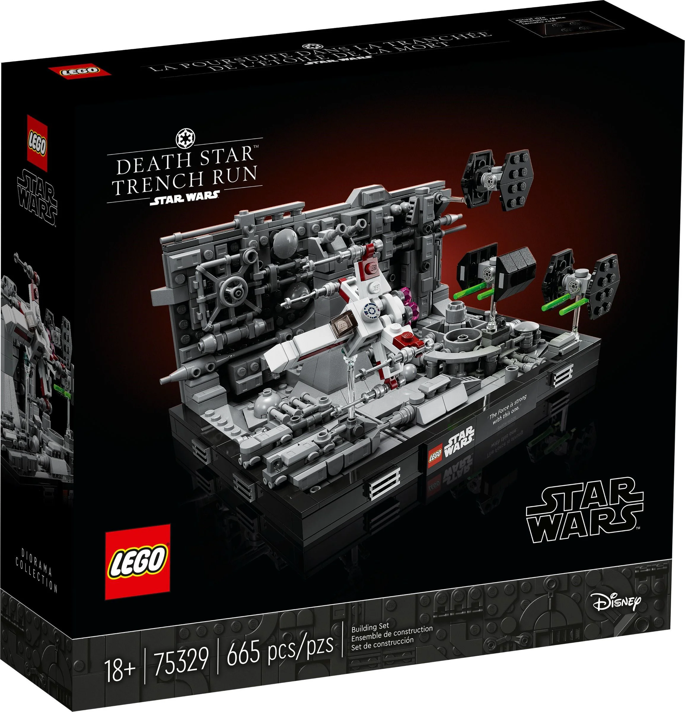 The Death Star Trench is a 3D model 乐高 LEGO 75329 image 1