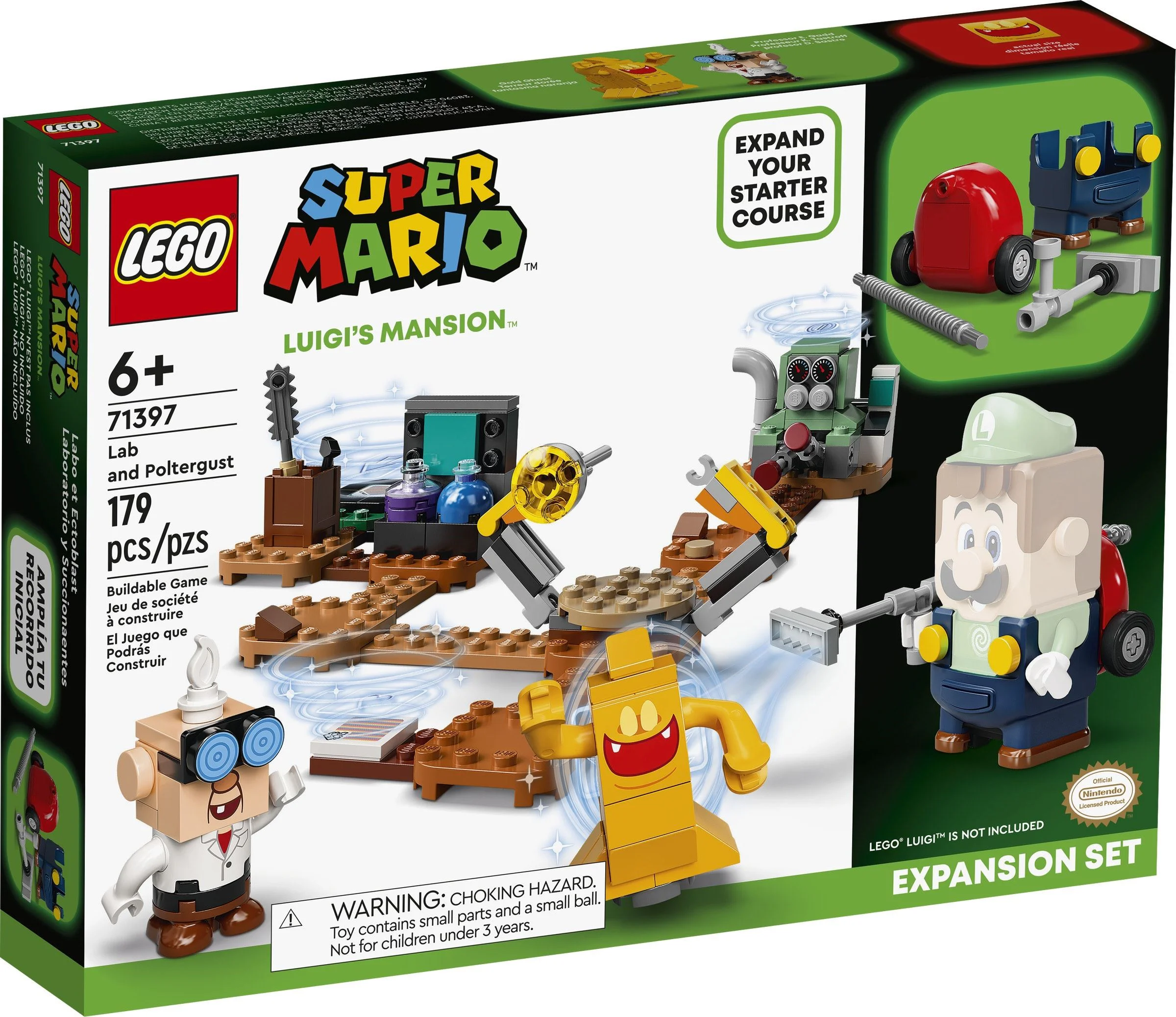 Luigi House Laboratory and Poltergust Extension Suite 乐高 LEGO 71397 image 14