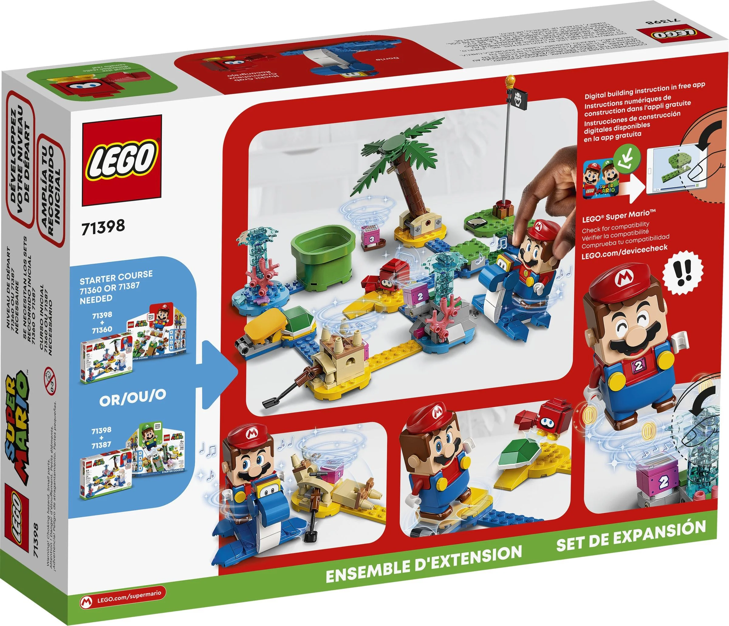 Super Mario: Sea Dragon's Beach Extension Pass 乐高 LEGO 71398 image 11