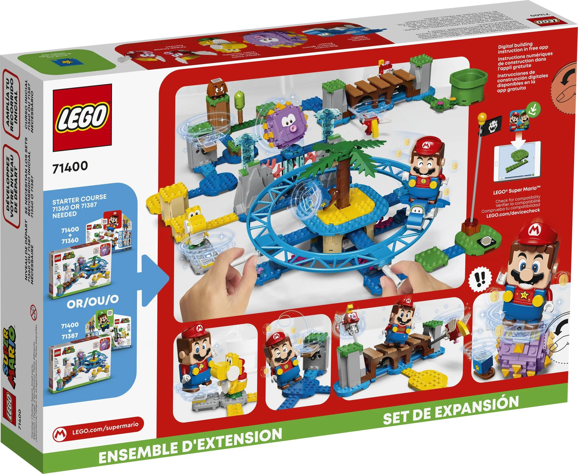 Super Mario: The Sea Courage Surf Extension 乐高 LEGO 71400 image 15