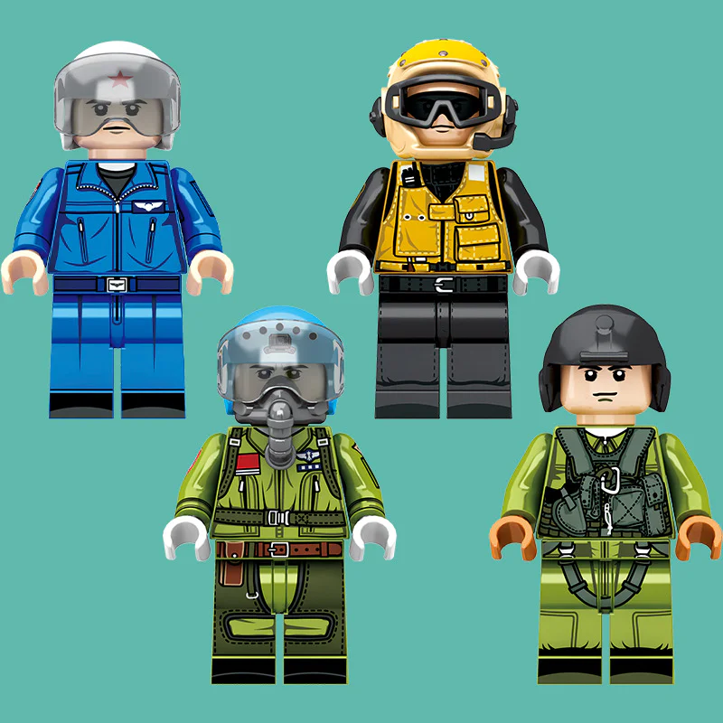 Steel Iron Armada: Combined Package of "Accumulation" No. 4 - Transport Plane, Stealth Fighter Jet, Fighter Jet, and Armed Helicopter. 森宝 SEMBO 103243 image 6