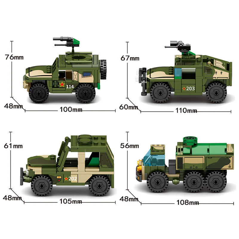 East Wind-17 ballistic missile vehicle, combination 8 Mine-protected armoured vehicles, armed assault vehicles, field Land Cruiser vehicles, field tankers, armed Land Cruisers, military transport vehicles, field mines vehicles, wheeled infantry combat vehicles 森宝 SEMBO 105357 image 11