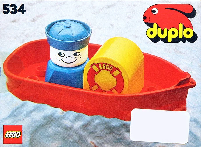 Bathtub toy boat 乐高 LEGO 534