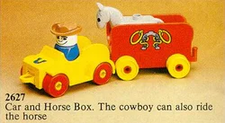 Little Horse Tows a Car