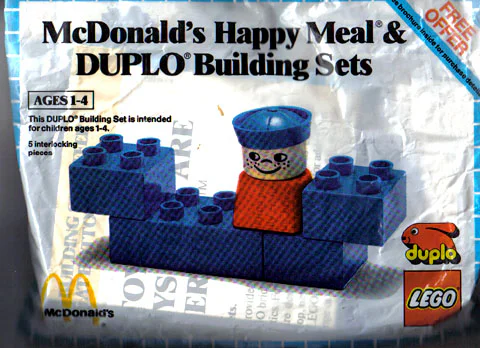 McDonald's Happy Meal & Duplo Building Sets Polybag 乐高 LEGO 1919 image 1