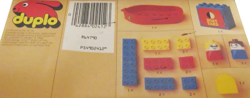 Toy Boat Construction Kit 乐高 LEGO 2412 image 1