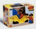 Yellow small car LEGO 2610 image 2