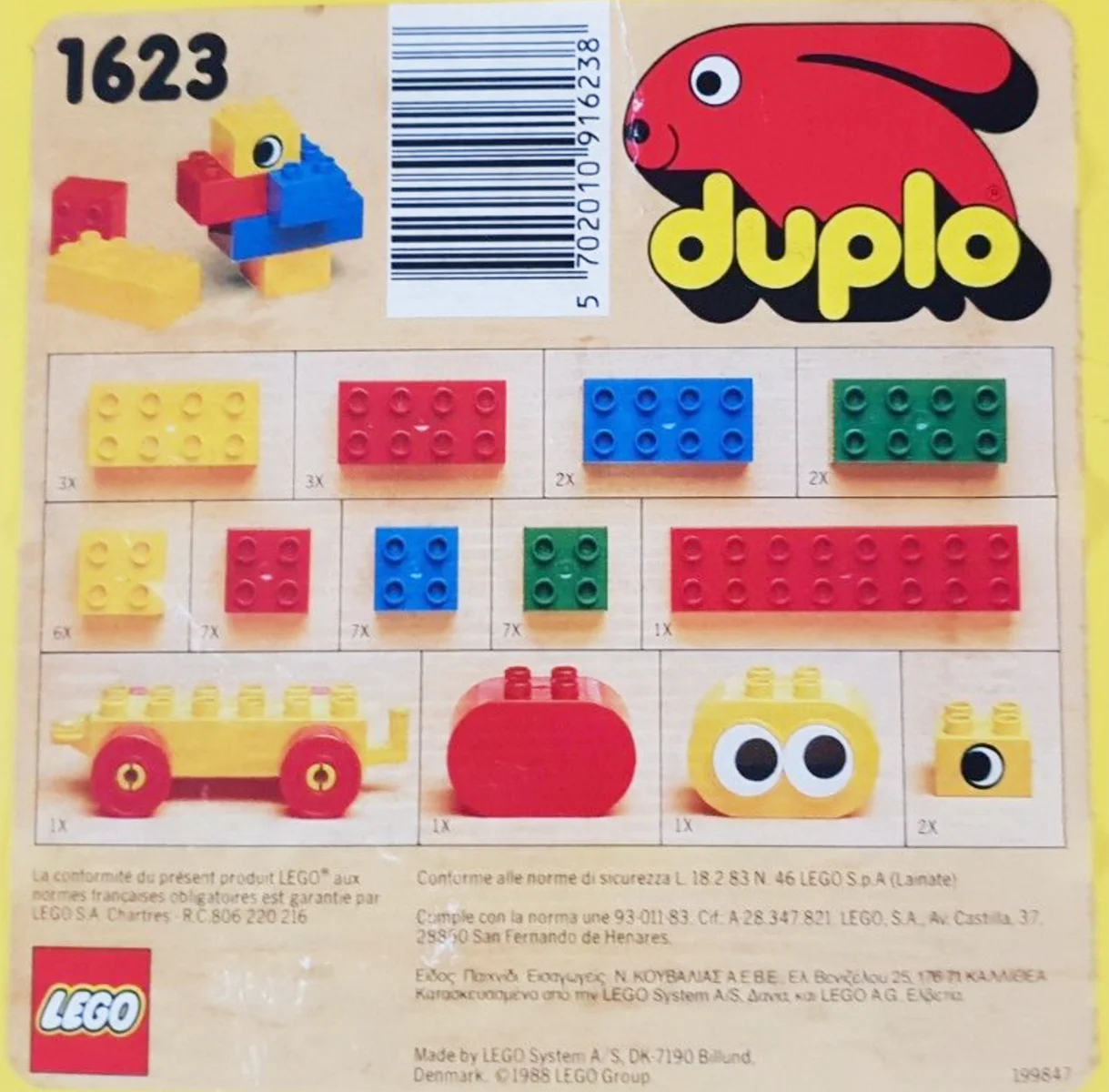 Tiny bucket 乐高 LEGO 1623 image 1