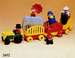 Circus troupe big wagon.