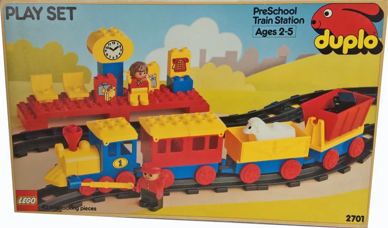 Train and train station 乐高 LEGO 2701 image 1