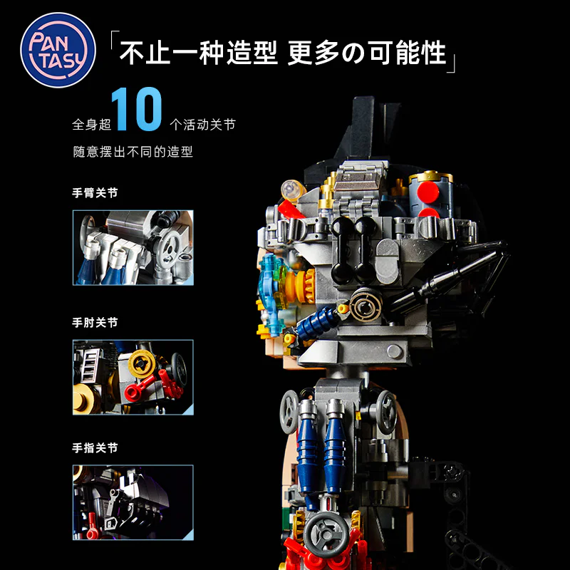 Iron Arm Ah-Tong-Mo Through-Vision Machine Armor 70th Anniversary Limited Edition Commemoration Version 拼奇积木 Pantasy 86203 image 7