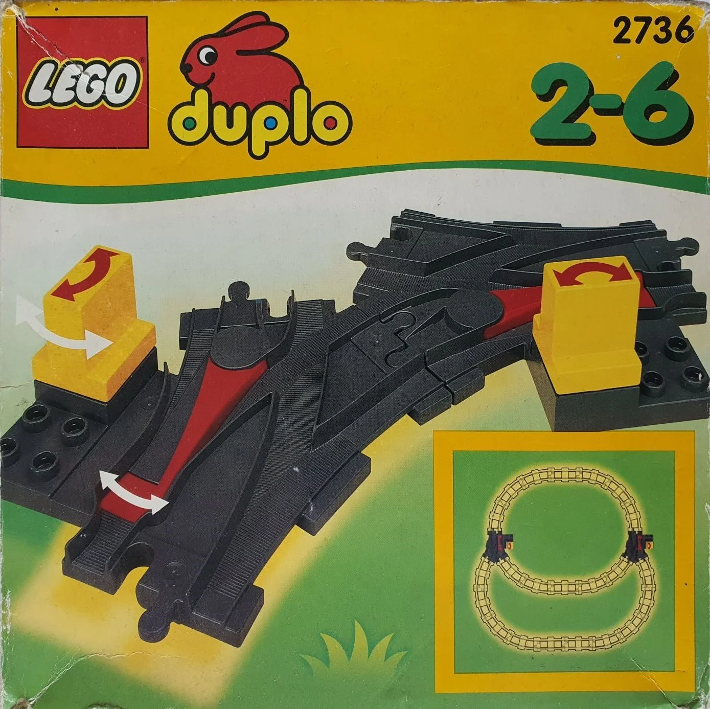 Train track intersection 乐高 LEGO 2736 image 2