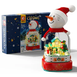 Snowman Christmas music box