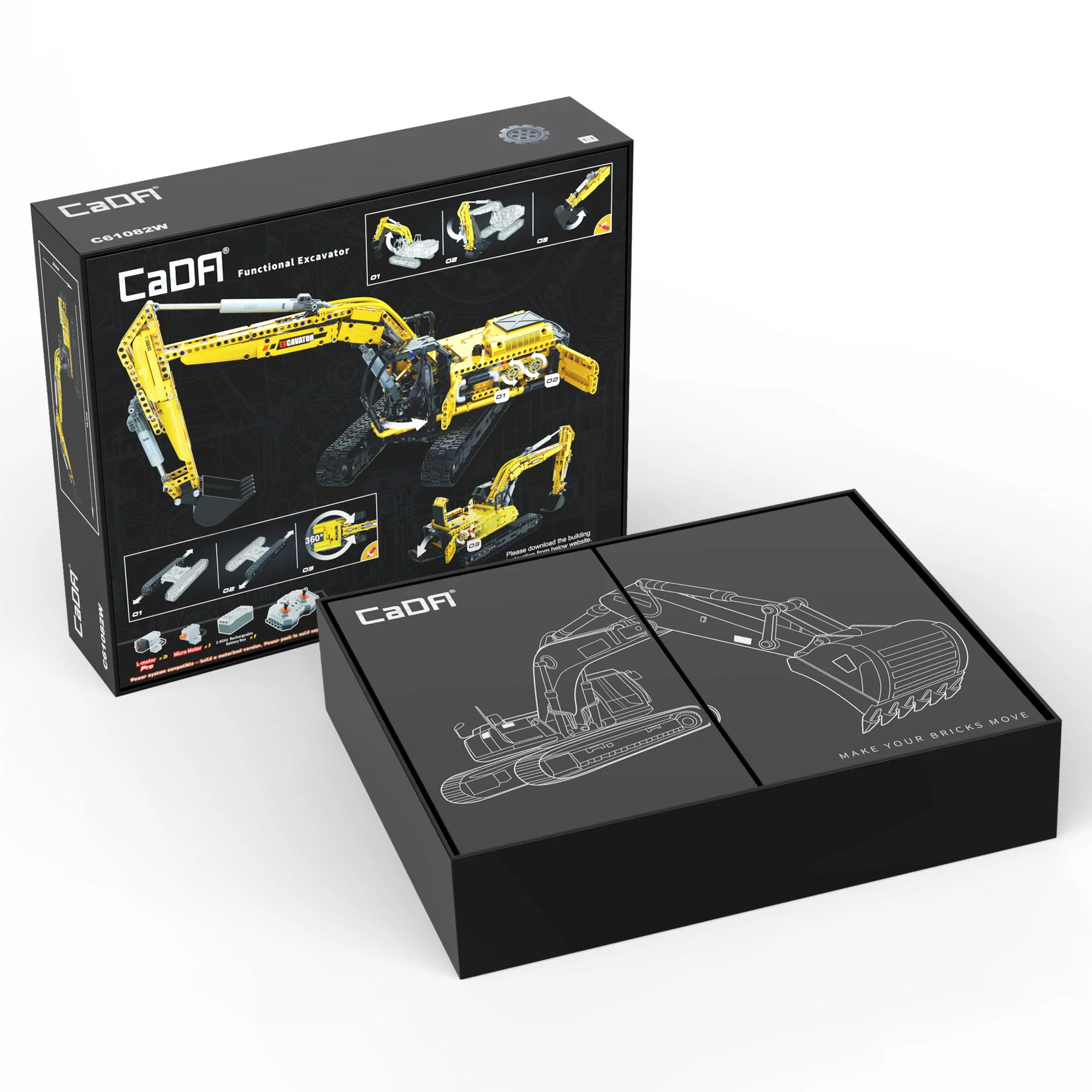 Full-purpose excavator 1:20 咔搭 CaDA/双鹰 DoubleE C61082 image 7
