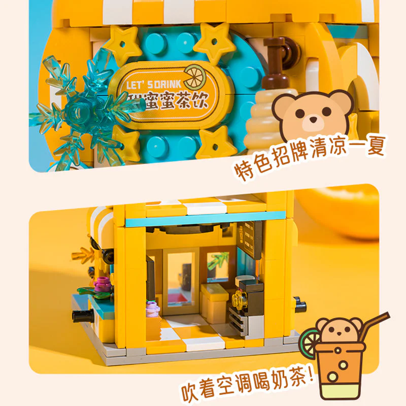 Cozy little shop: Sweet Honey Tea Drink 拼奇积木 Pantasy 56003 image 2