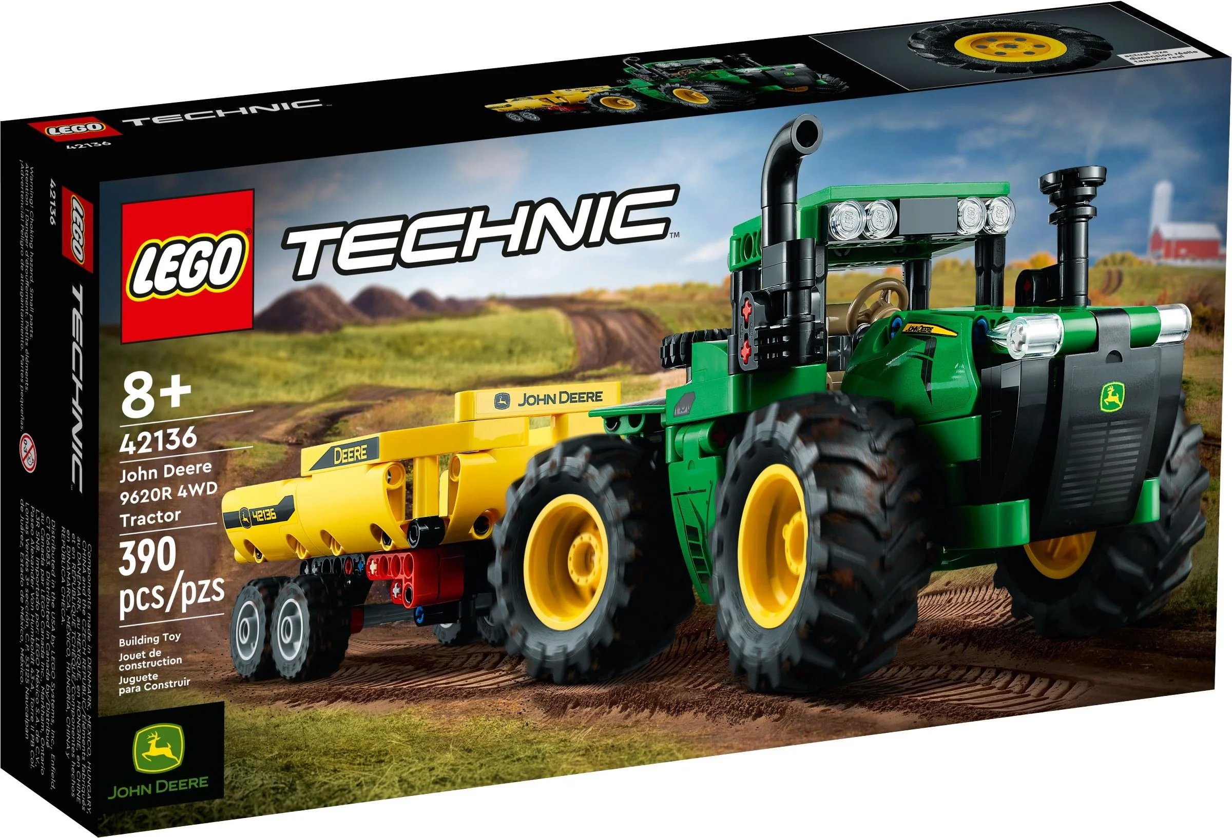 JOHN DILL 9620R 4WD TRACTOR 乐高 LEGO 42136 image 3