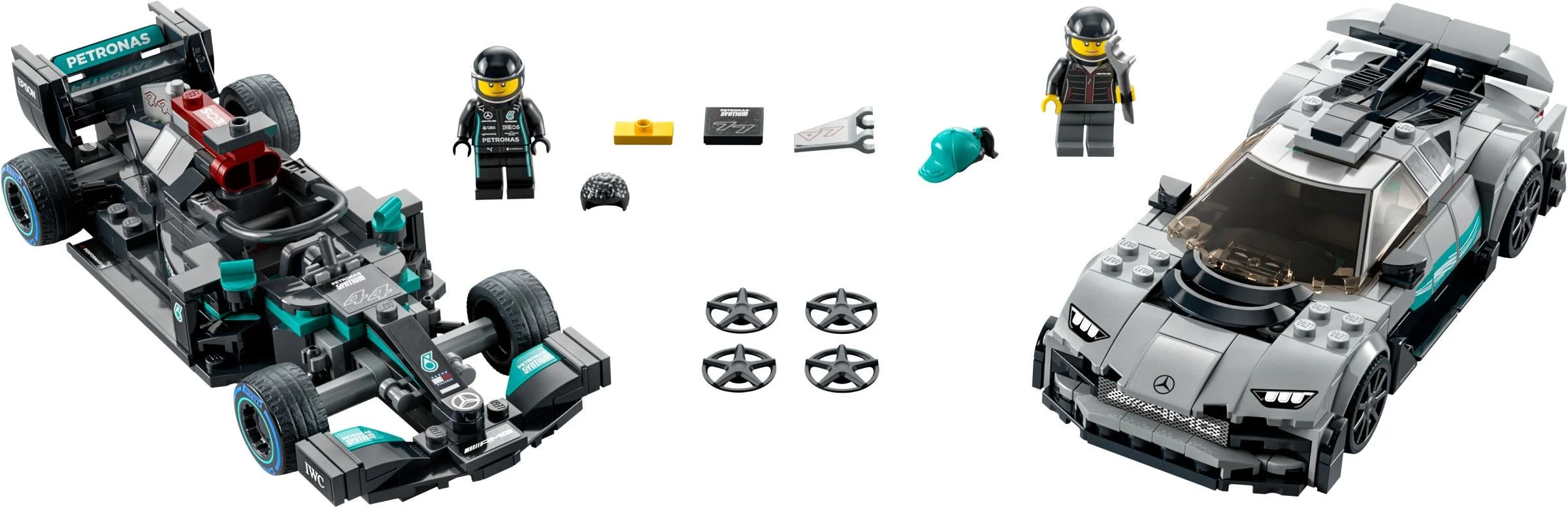 Mercedes-AMG F1 W12 E Performance and Mercedes-AMG Project One 乐高 LEGO 76909