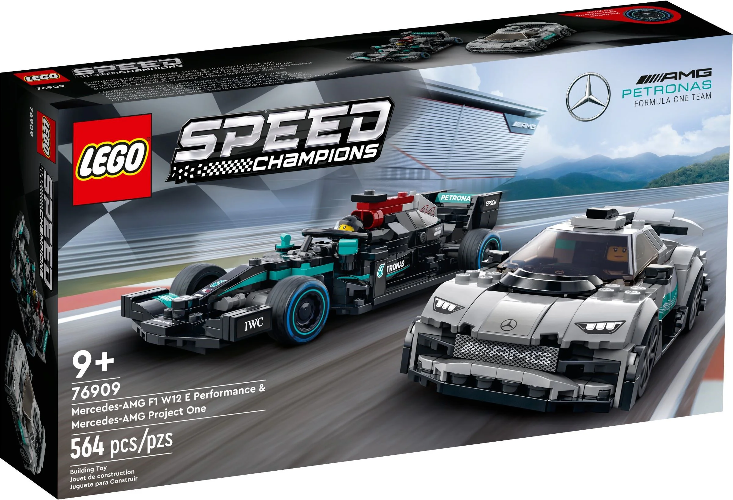 Mercedes-AMG F1 W12 E Performance and Mercedes-AMG Project One 乐高 LEGO 76909 image 3