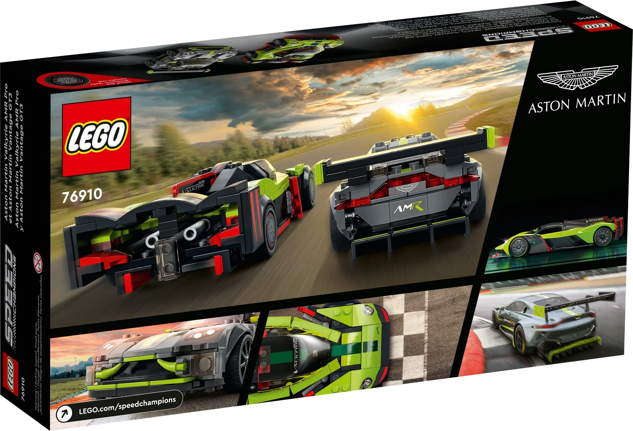 Aston Martin Valkyrie AMR Pro and Aston Martin Vantage GT3 乐高 LEGO 76910 image 4