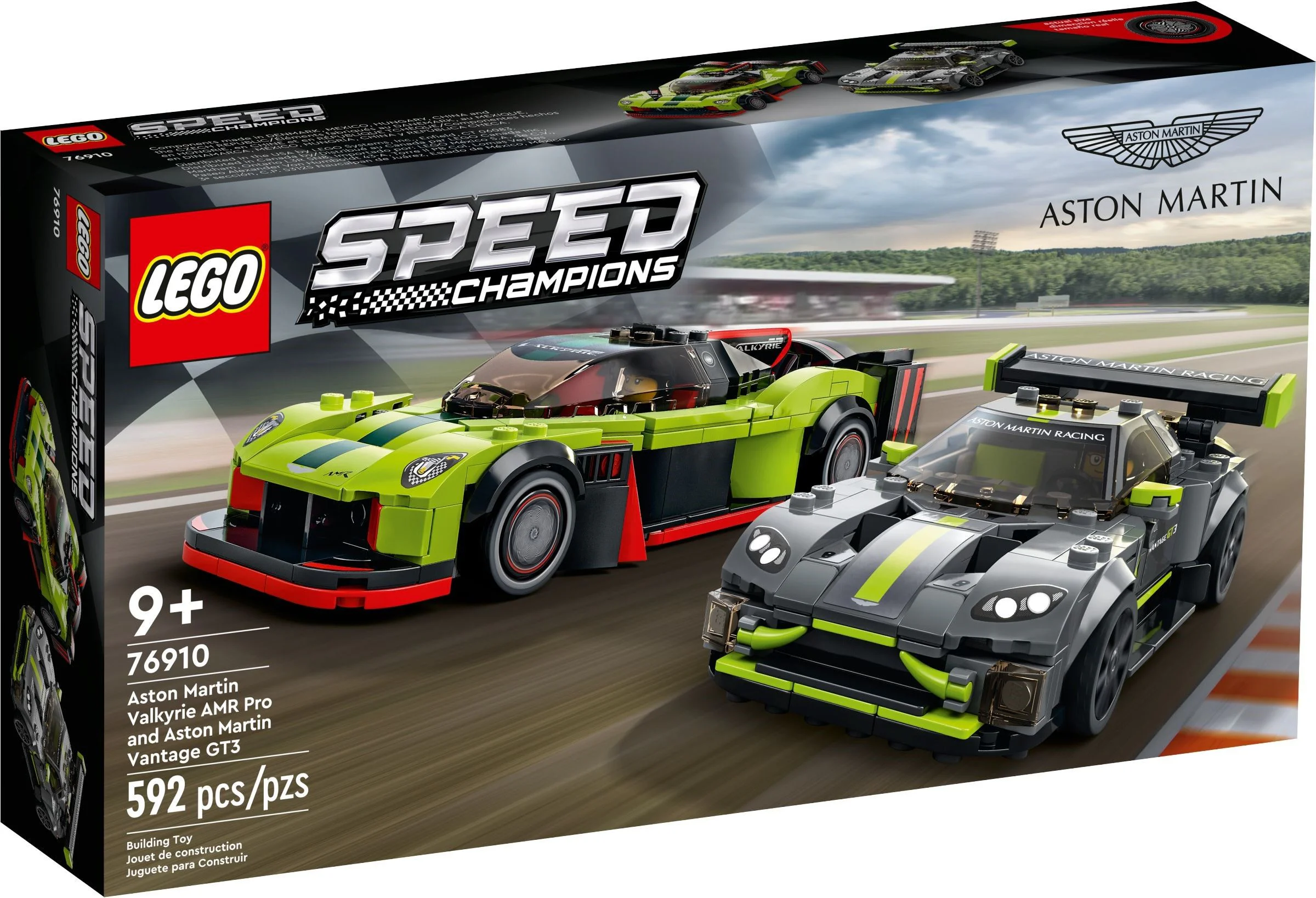 Aston Martin Valkyrie AMR Pro and Aston Martin Vantage GT3 乐高 LEGO 76910 image 5