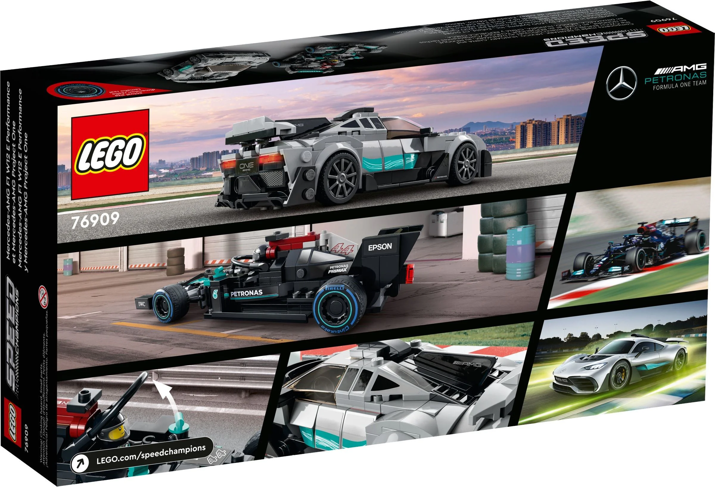 Mercedes-AMG F1 W12 E Performance and Mercedes-AMG Project One 乐高 LEGO 76909 image 9
