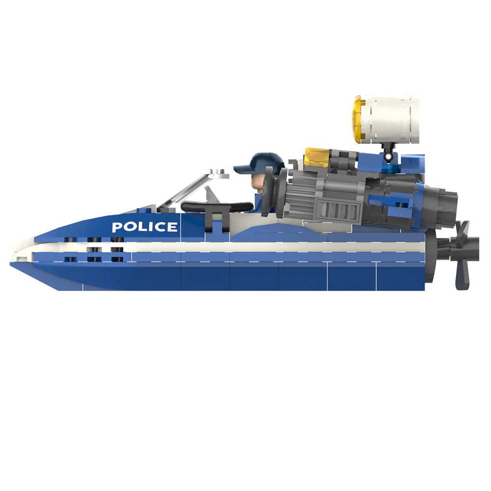 Pioneers: Hurricane Police Boat 佳奇积木 JAKI JK9127 image 2
