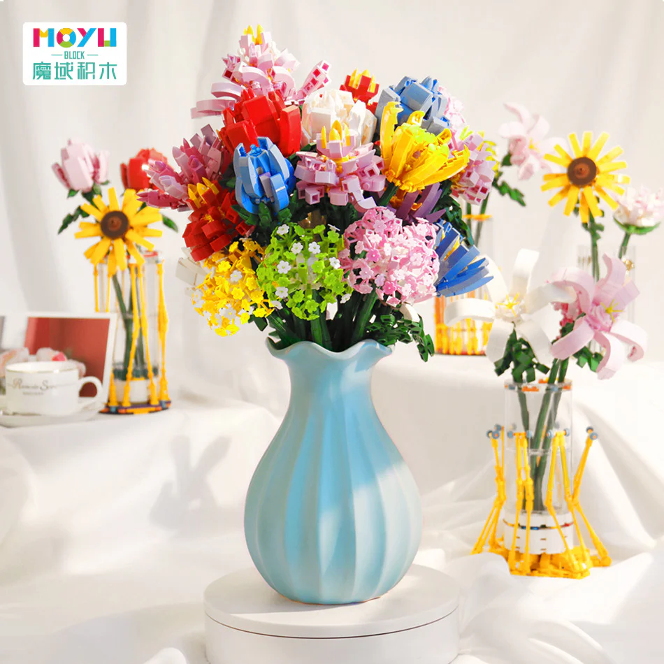 Block Flower Shop 魔域积木 MOYUBLOCK MY87014 image 3