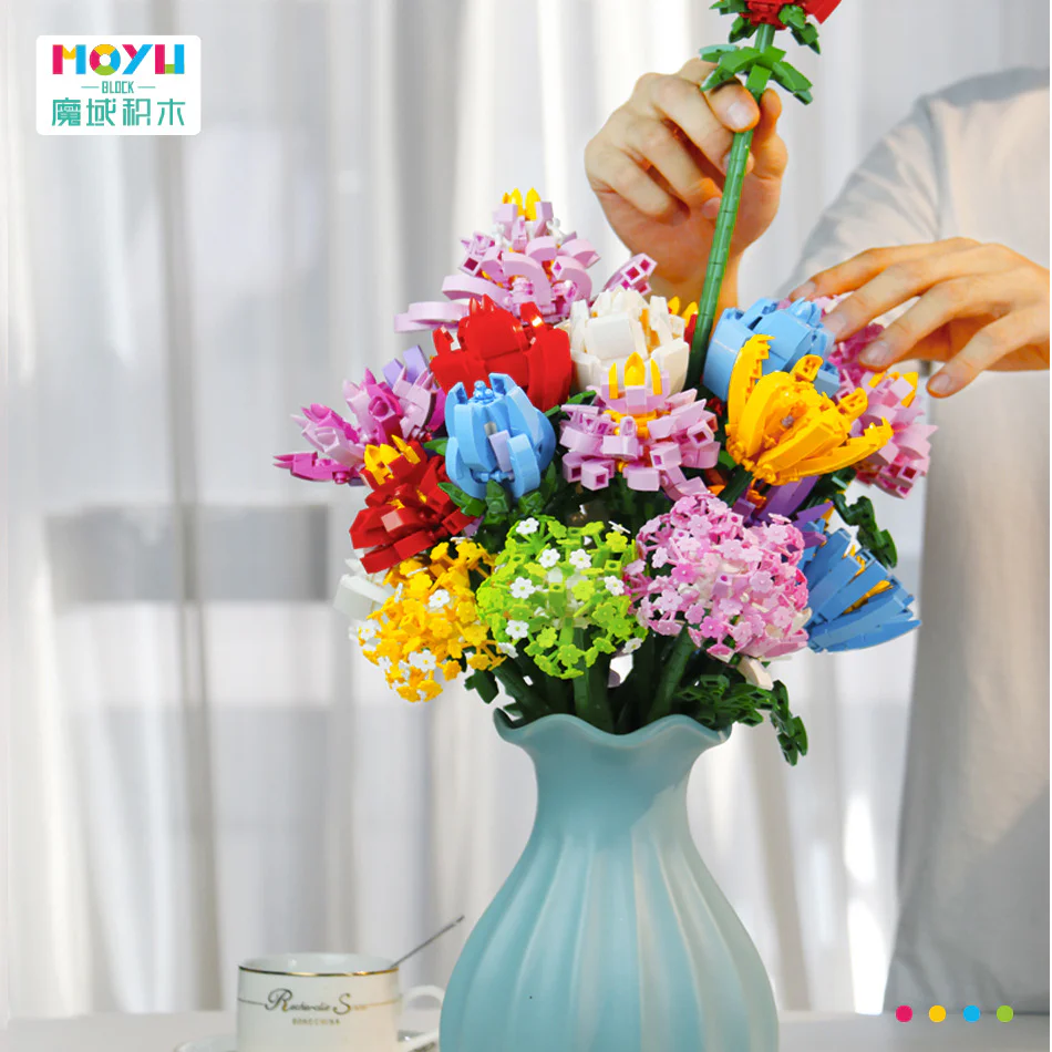 Block Flower Shop 魔域积木 MOYUBLOCK MY87014 image 6