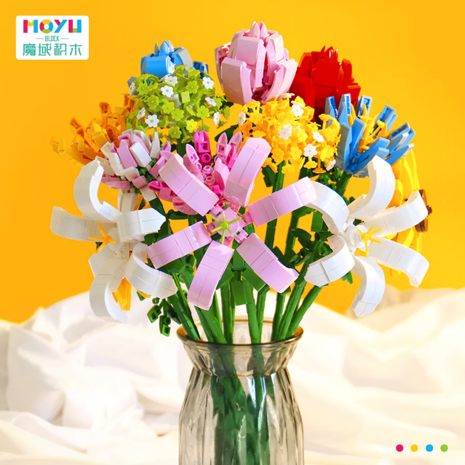 Block Flower Shop 魔域积木 MOYUBLOCK MY87014 image 7