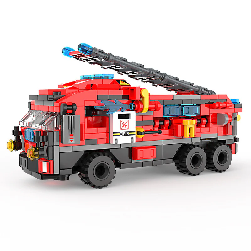 Fire Department: Cloud Ladder Fire Truck with 10 Combinations 瑞智蜂 22008 image 4