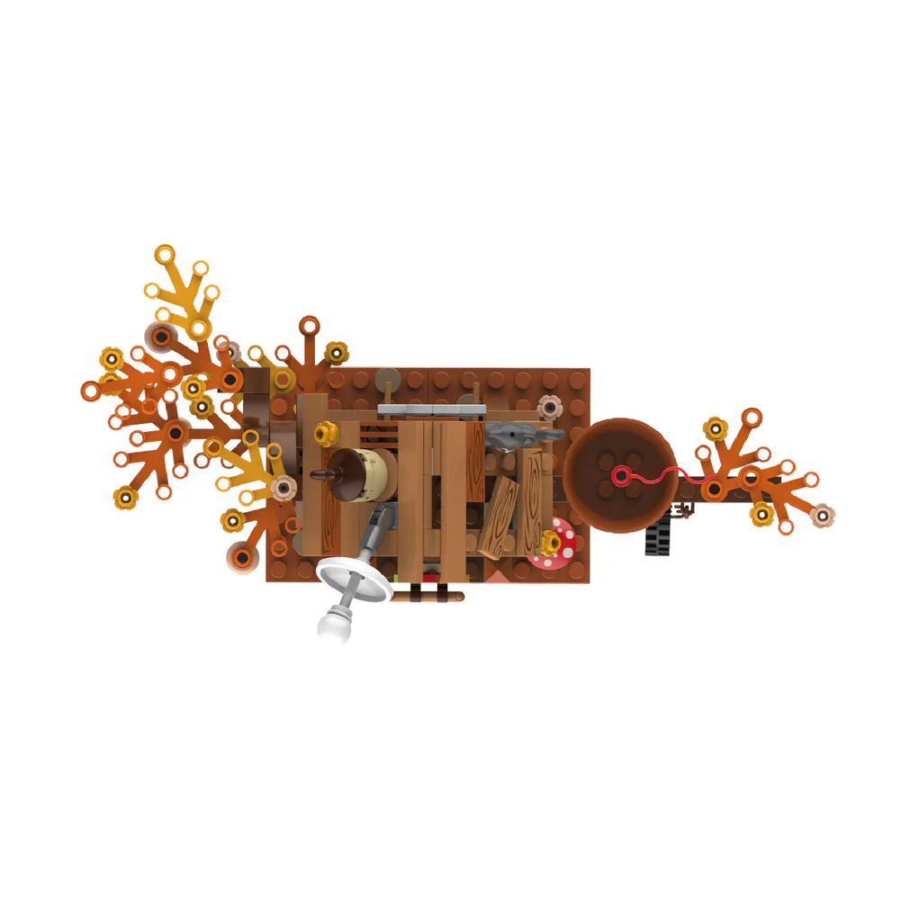 Three Squirrel Squirrel Small: Forest Tree House 佳奇积木 JAKI JK6332 image 3