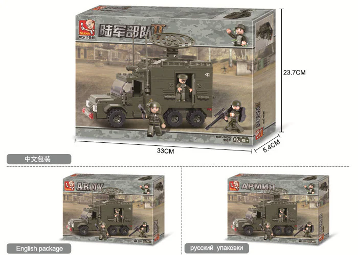 People's Liberation Army Armored Division 2 Radar Car 小鲁班 Sluban M38-B0300 image 1