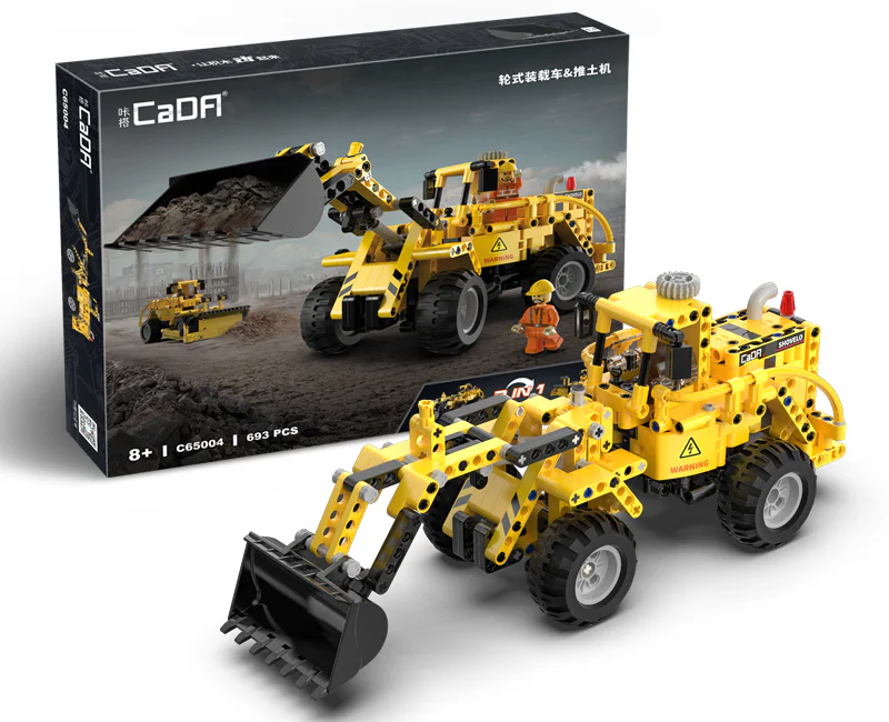Wheeled loader & bulldozer 咔搭 CaDA/双鹰 DoubleE C65004 image 1
