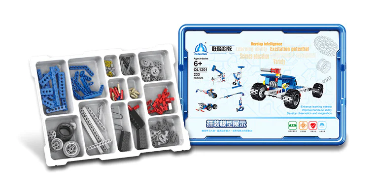 Power-mechanical core set, small cars, hand-sweepers, hammers, hand-lifters, stickers, fishing 哲高 ZHEGAO QL1201 image 1