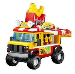Food truck: hamburger fries