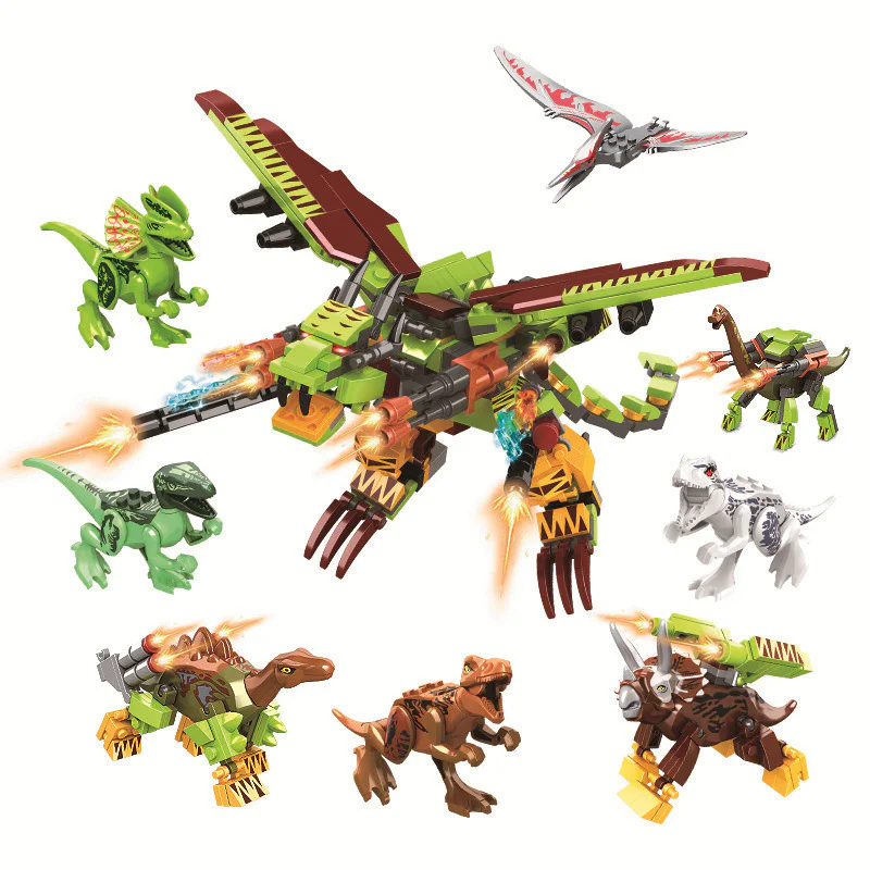 Uranium: Mechanical Battle Dragons, 8 Sections: Guns, Twins, Sniper Raptor, Magnetian Dragons, Steel Pistols, Missile Sword Dragons, Grenade Triangulars, Cobras, Bomber Wing Dragons 方橙积木 Forange FC3810