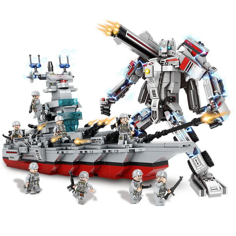 Centrifuge: Pioneer Armored Peace, Iowa Warship 8 方橙积木 Forange FC3818