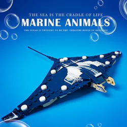 Submarine, four. Devilfish, starfish, crabs, flagfish