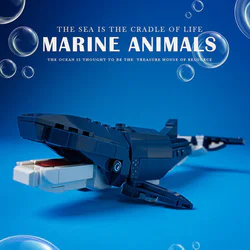 Submarine Mobile Team 4. Blue whales, sea horses, squid, clownfish