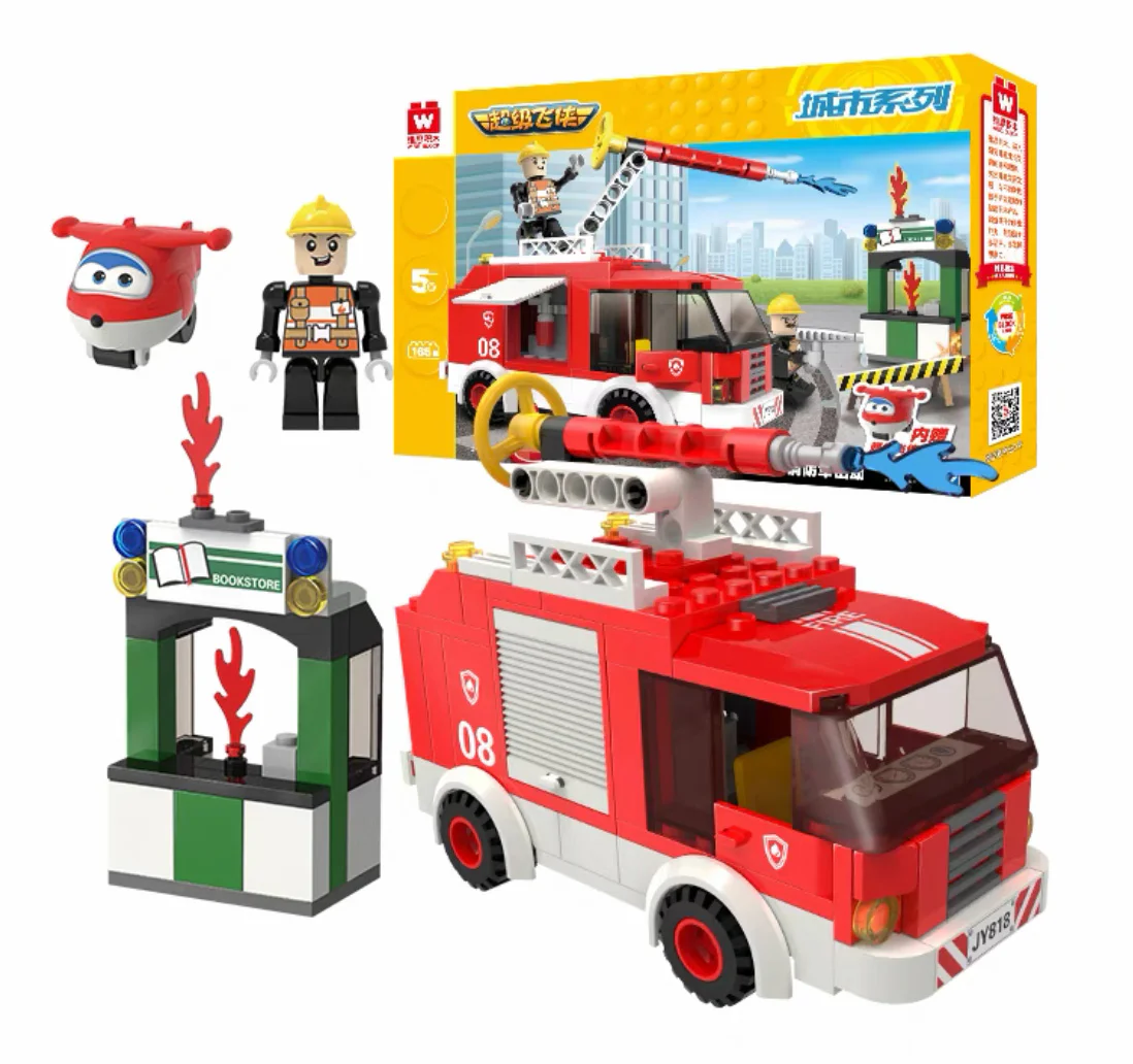 Fire trucks are coming in 维思积木 WISEBLOCK/奥迪双钻 HA385504