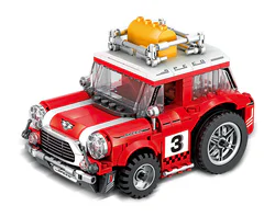 Remote-controlled mini racing car.
