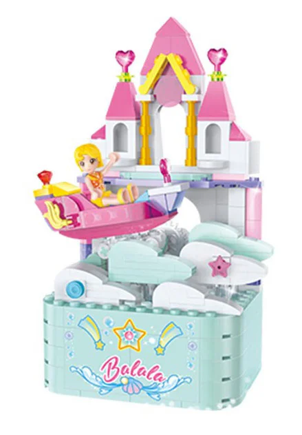 Barbaral Little Magical Being: Cloud Magic Flying Ship Music Box 维思积木 WISEBLOCK/奥迪双钻 HA383104