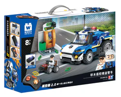 Remote Control Police Car Building Blocks