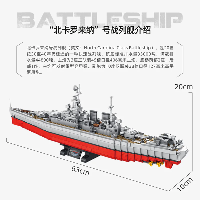 Battleship North Carolina 潘洛斯 PANLOSBRICK 637005 image 1