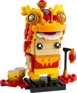 A lion dancer