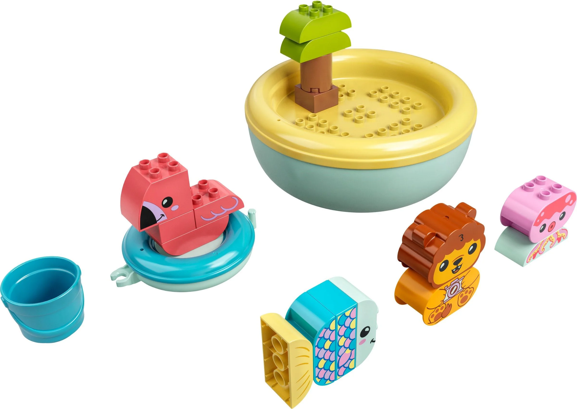 Happy bathing: a floating island of animals 乐高 LEGO 10966